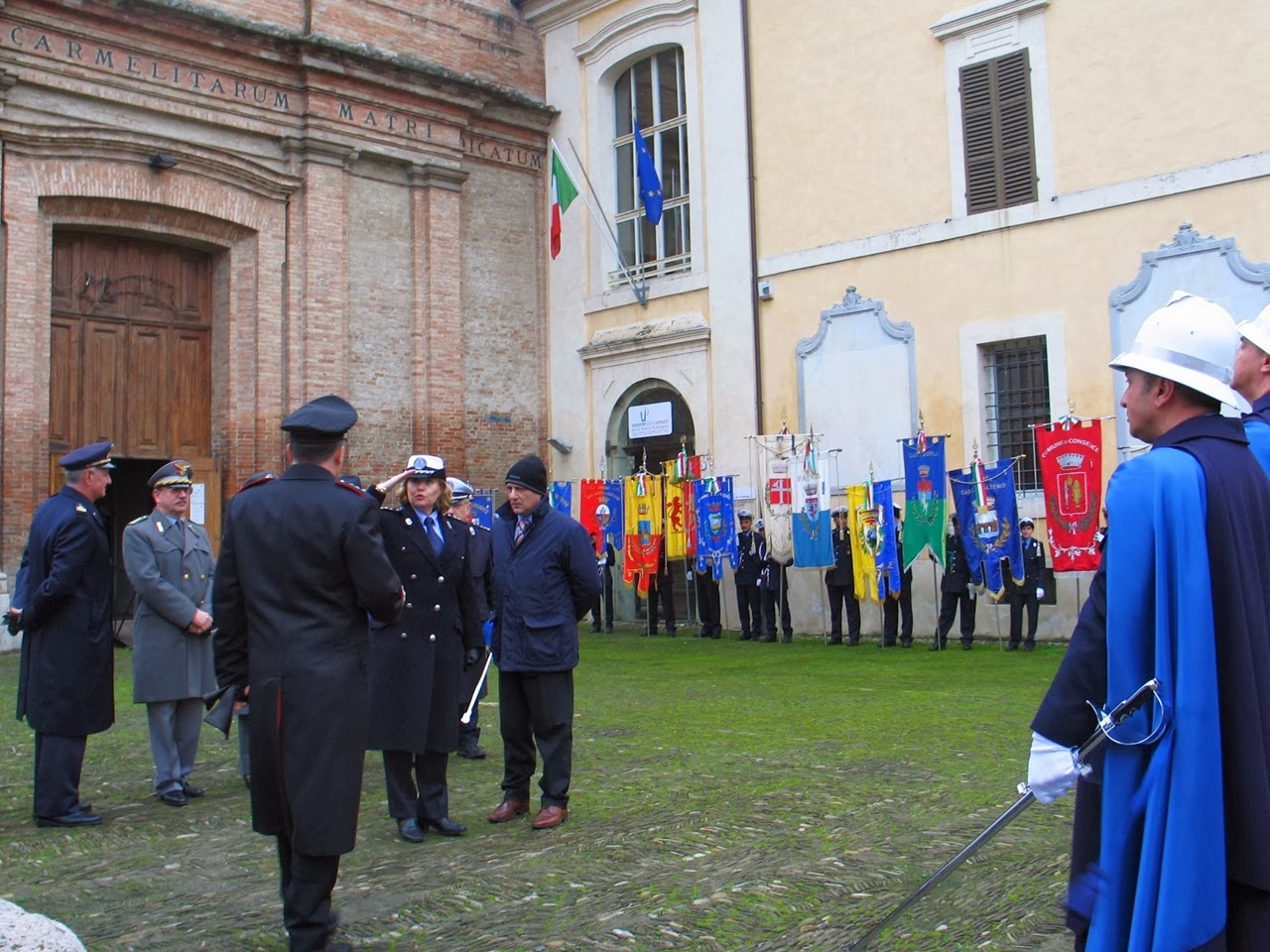 Le polizie locali hanno celebrato san Sebastiano